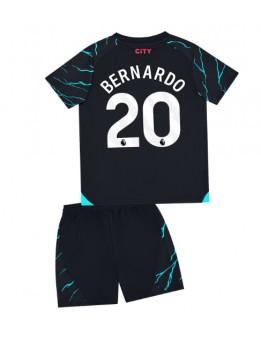 Otroški Nogometna dresi replika Manchester City Bernardo Silva #20 Tretji 2023-24 Kratek rokav (+ hlače)
